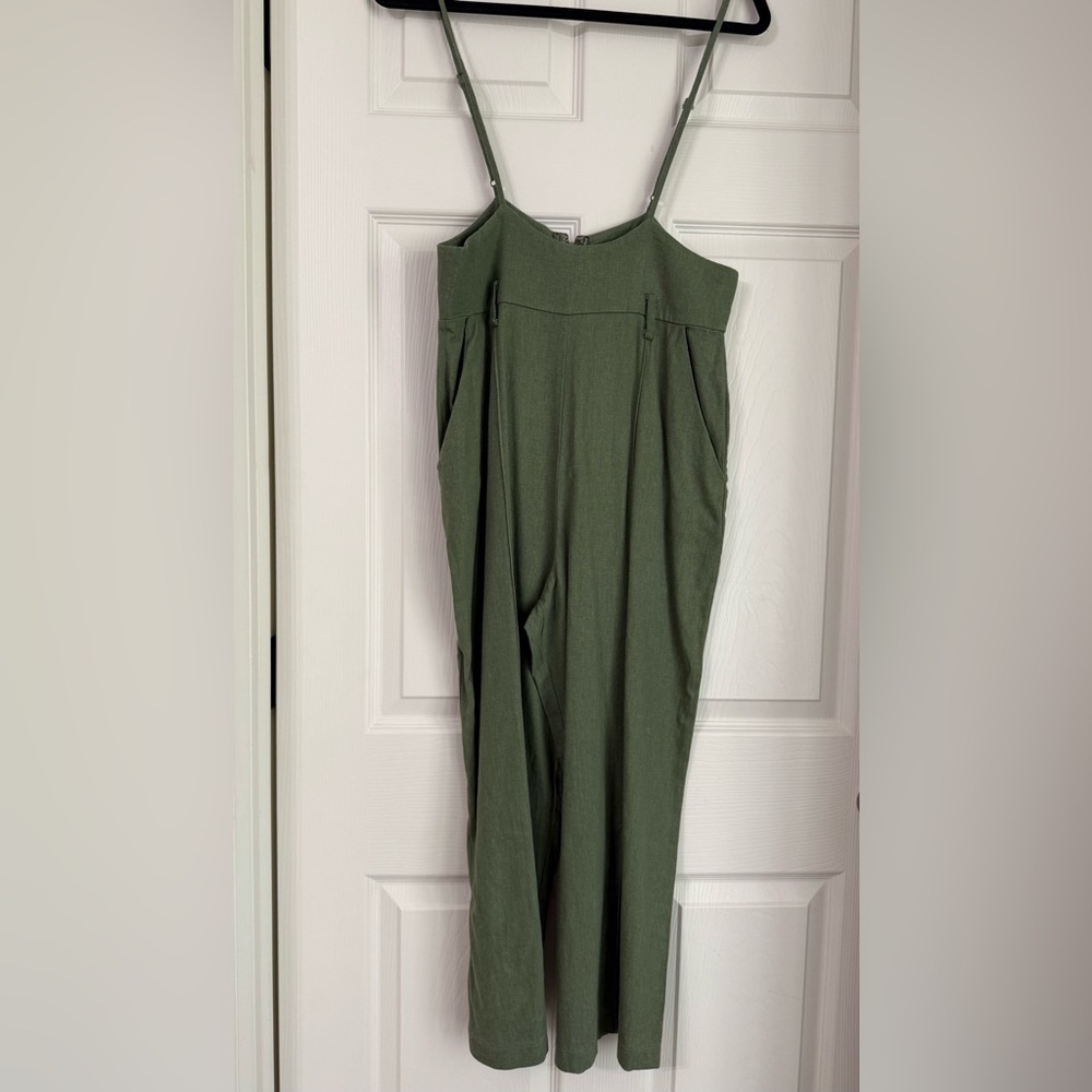 Green Jumpsuit.